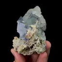 Natural Blue Fluorite, Quartz and Calcite, Mineral Specimen:Yaogangxian,Hunan (65*75*50MM) - image 2