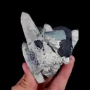 Natural Blue Fluorite, Quartz and Wolframite,Mineral Specimen:Yaogangxian,Hunan (75*85*45MM) - image 4
