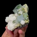 Natural Blue Fluorite with Dolomite and Calcite Mineral Specimen,High Quality Specimen,YAO GANG XIAN,HUNAN,CHINA(85*85*33mm) - image 3