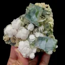 Natural Blue Fluorite with Dolomite and Calcite Mineral Specimen,High Quality Specimen,YAO GANG XIAN,HUNAN,CHINA(85*85*33mm) - image 4