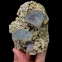 Natural Blue Fluorite with Dolomite and Crystal Mineral Specimen,High Quality Specimen,YAO GANG XIAN,HUNAN,CHINA(88*64*38mm) - image 4