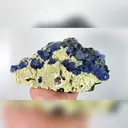 Natural Blue Fluorite with Magnetite and Mica, Mineral Specimen: Inner Mongolia,China (210*125*60MM) - image 1