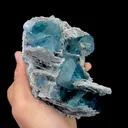 Natural Blue Fluorite,Granulate Mineral Specimen,High Quality Specimen:FUJIAN,China (155*65*113mm) - image 2