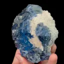 Natural Blue Fluorite,Ladder Pattern Mineral Specimen:YAOGANGIAN (100*50*80mm) - image 3