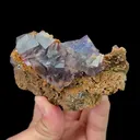 Natural Blue Fluorite,Ladder Pattern Mineral Specimen:Yaogangxian(90*25*60mm) - image 1