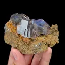 Natural Blue Fluorite,Ladder Pattern Mineral Specimen:Yaogangxian(90*25*60mm) - image 4