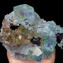 Natural Blue Fluorite,Ladder Pattern Mineral Specimen:YINDU NEIMENG (105*60*145mm) - image 3