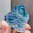 Natural Blue Glassy Fluorite comes from Yaogangxian,Hunan 35*44*50MM - image 3