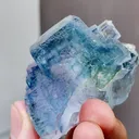 Natural Blue Glassy Fluorite comes from Yaogangxian,Hunan 35*44*50MM - image 4