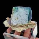 Natural Blue Green Cube Fluorite, Mineral Specimen:Yaogangxian,Hunan (70*30*45MM) - image 2
