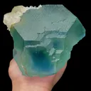 Natural Blue Green Fluorite and Calcite Mineral Specimen,High Quality Specimen,FUJIAN,CHINA(135*130*110mm) - image 1