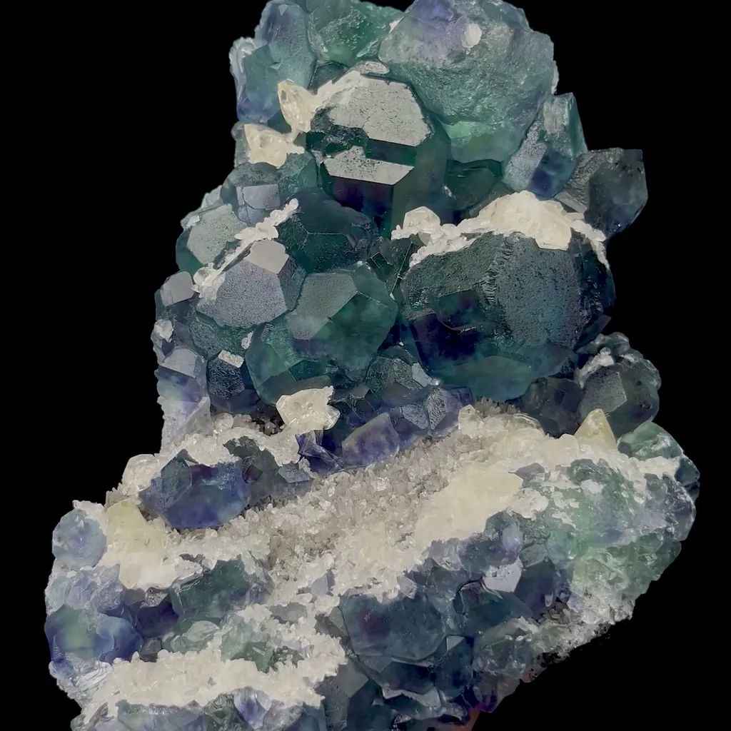 Natural Blue Green Fluorite and Calcite Mineral Specimen,High Quality Specimen,FUJIAN,CHINA(220*150*60mm) - image 4