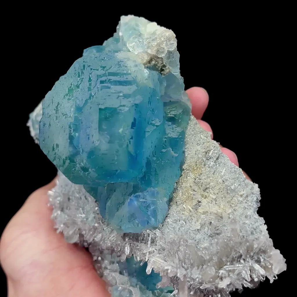 Natural Blue Green Fluorite and Crystal Mineral Specimen,High Quality Specimen,FUJIAN,CHINA(153*112*70mm) - image 2