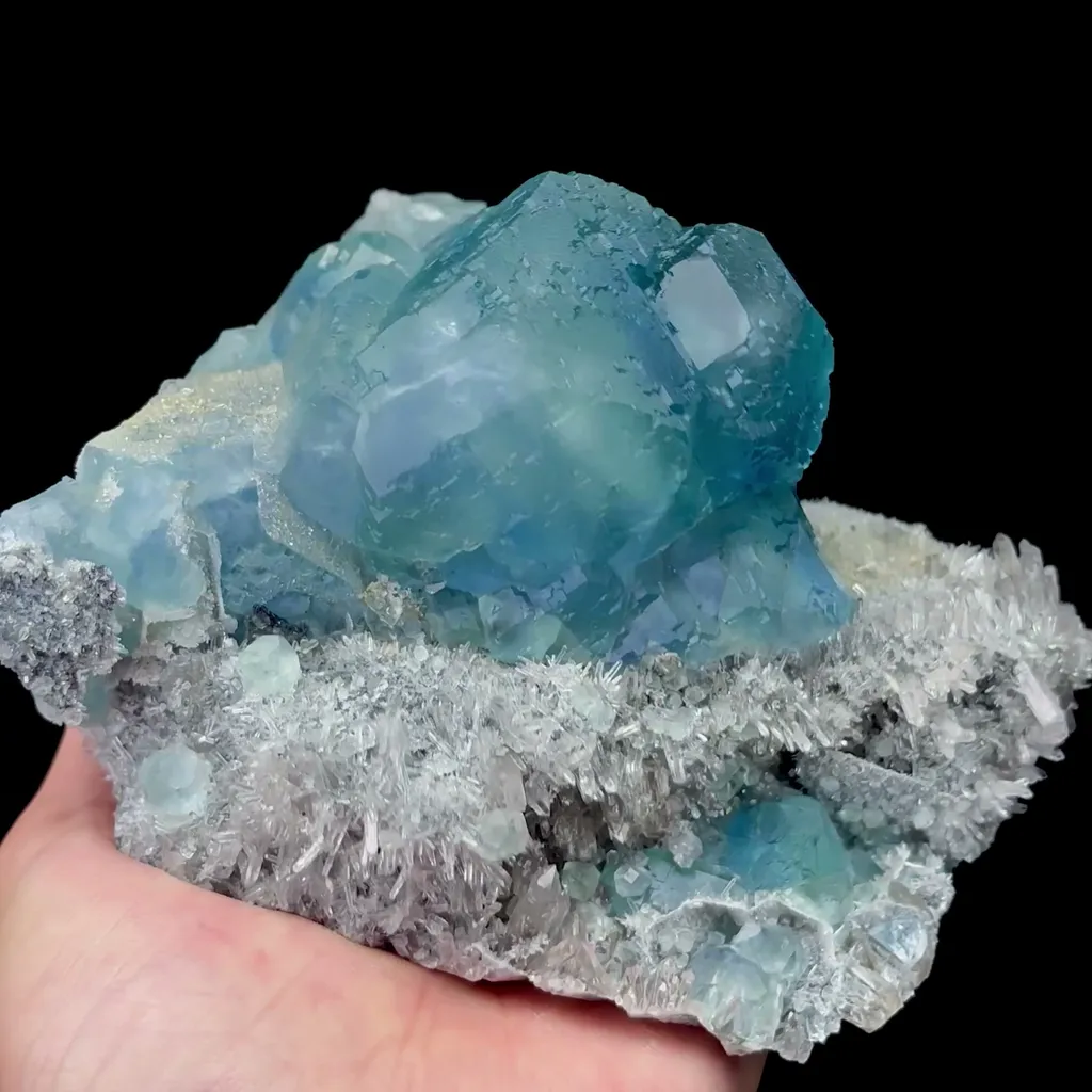 Natural Blue Green Fluorite and Crystal Mineral Specimen,High Quality Specimen,FUJIAN,CHINA(153*112*70mm) - image 3