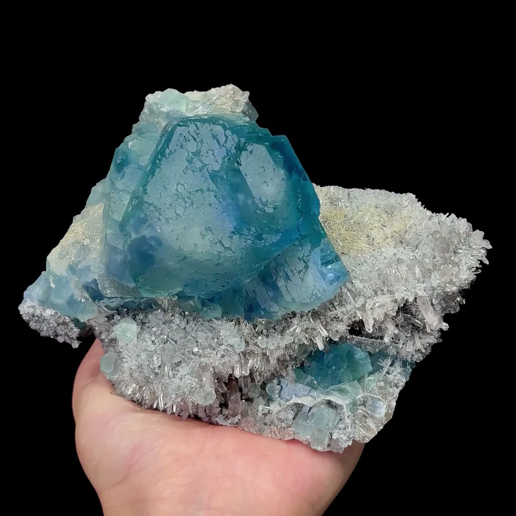Natural Blue Green Fluorite and Crystal Mineral Specimen,High Quality Specimen,FUJIAN,CHINA(153*112*70mm) - image 4