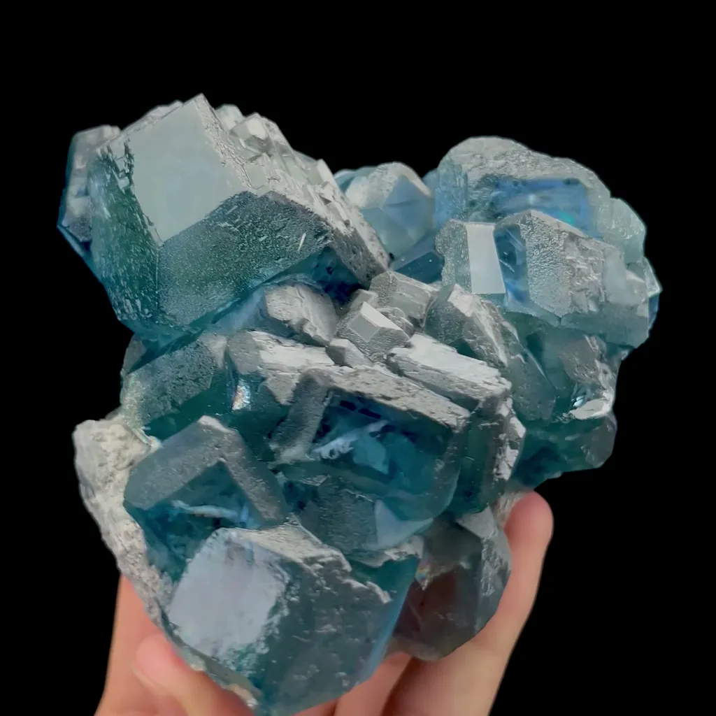 Natural Blue Green Fluorite Mineral Specimen,High Quality Specimen,FUJIAN,CHINA(100*107*68mm) - image 2