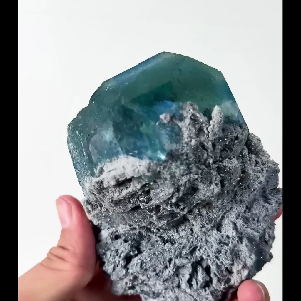Natural Blue Green Fluorite Mineral Specimen,High Quality Specimen,FUJIAN,CHINA(115*95*60mm) - image 3