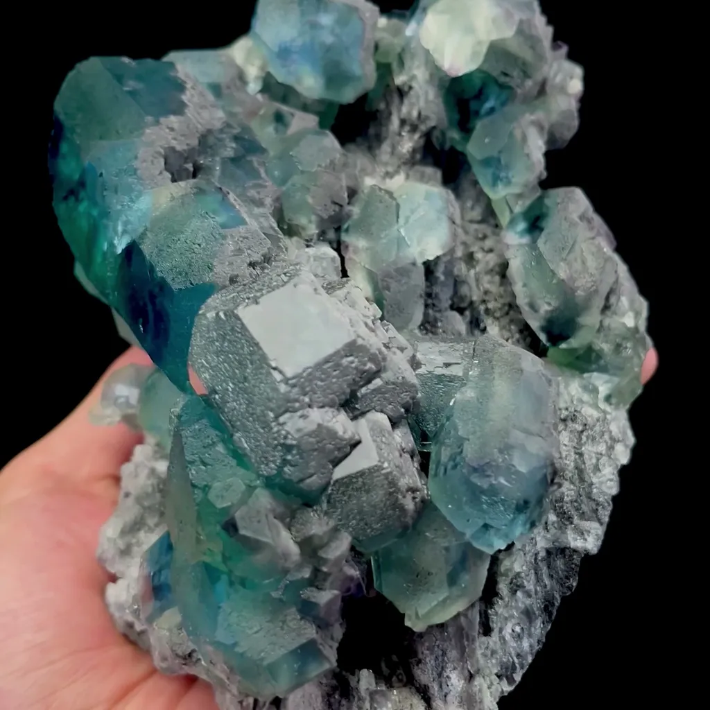 Natural Blue Green Fluorite Mineral Specimen,High Quality Specimen,FUJIAN,CHINA(160*120*85mm) - image 2