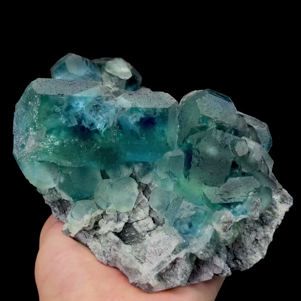 Natural Blue Green Fluorite Mineral Specimen,High Quality Specimen,FUJIAN,CHINA(160*120*85mm) image