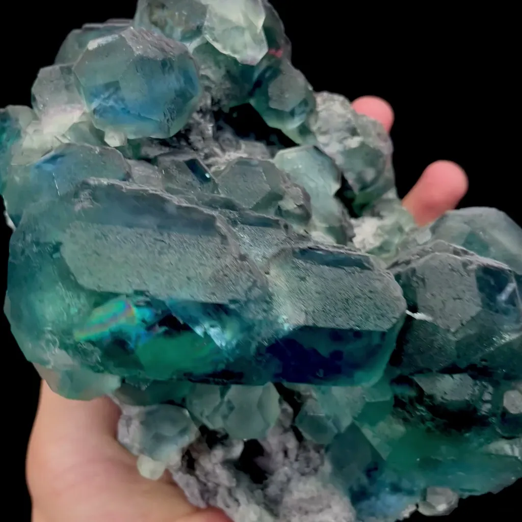 Natural Blue Green Fluorite Mineral Specimen,High Quality Specimen,FUJIAN,CHINA(160*120*85mm) - image 4