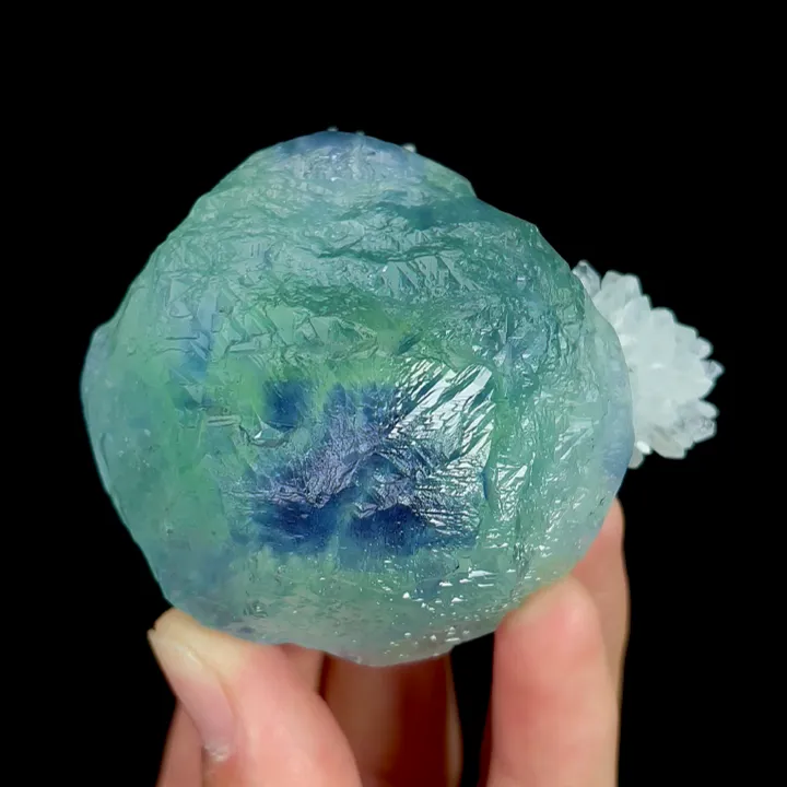 Natural Blue Green Fluorite,Large Particles Mineral Specimen:FUJIAN (65*40*65mm) image