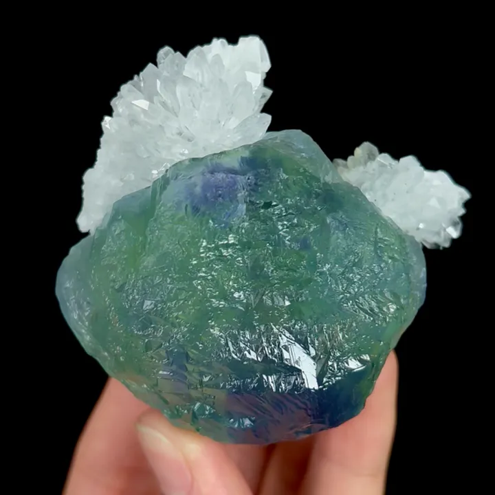 Natural Blue Green Fluorite,Large Particles Mineral Specimen:FUJIAN (65*40*65mm) - image 2
