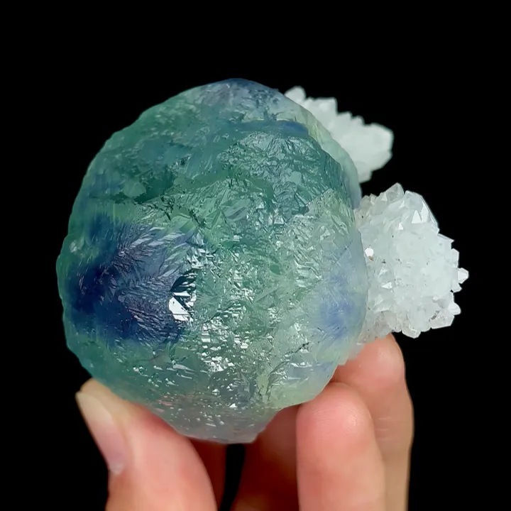 Natural Blue Green Fluorite,Large Particles Mineral Specimen:FUJIAN (65*40*65mm) - image 4