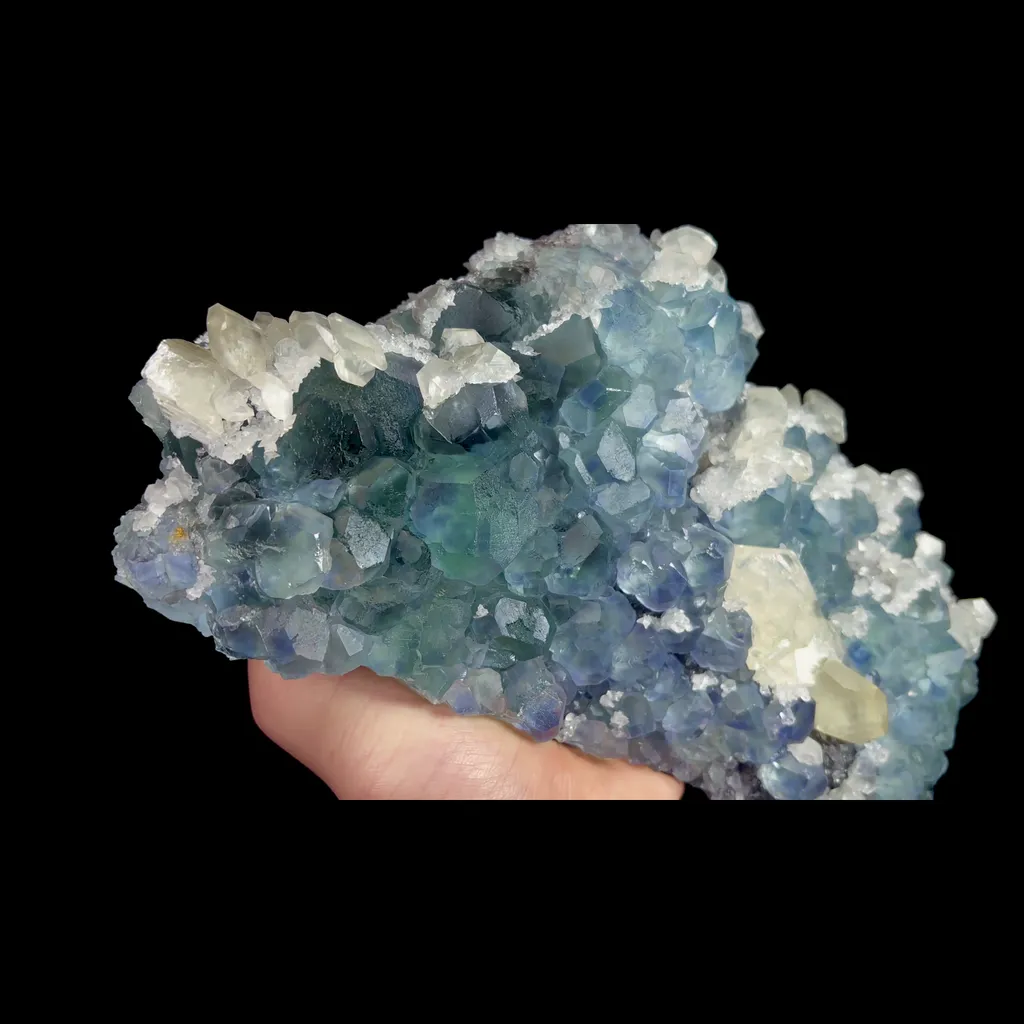 Natural Blue Green Phantom Fluorite and Calcite Mineral Specimen,High Quality Specimen,FUJIAN,CHINA(250*140*65mm) - image 3