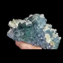 Natural Blue Green Phantom Fluorite and Calcite Mineral Specimen,High Quality Specimen,FUJIAN,CHINA(250*140*65mm) - image 3