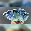 Natural Blue Green Phantom Fluorite comes from Fujian,China 150*80*45MM - image 1