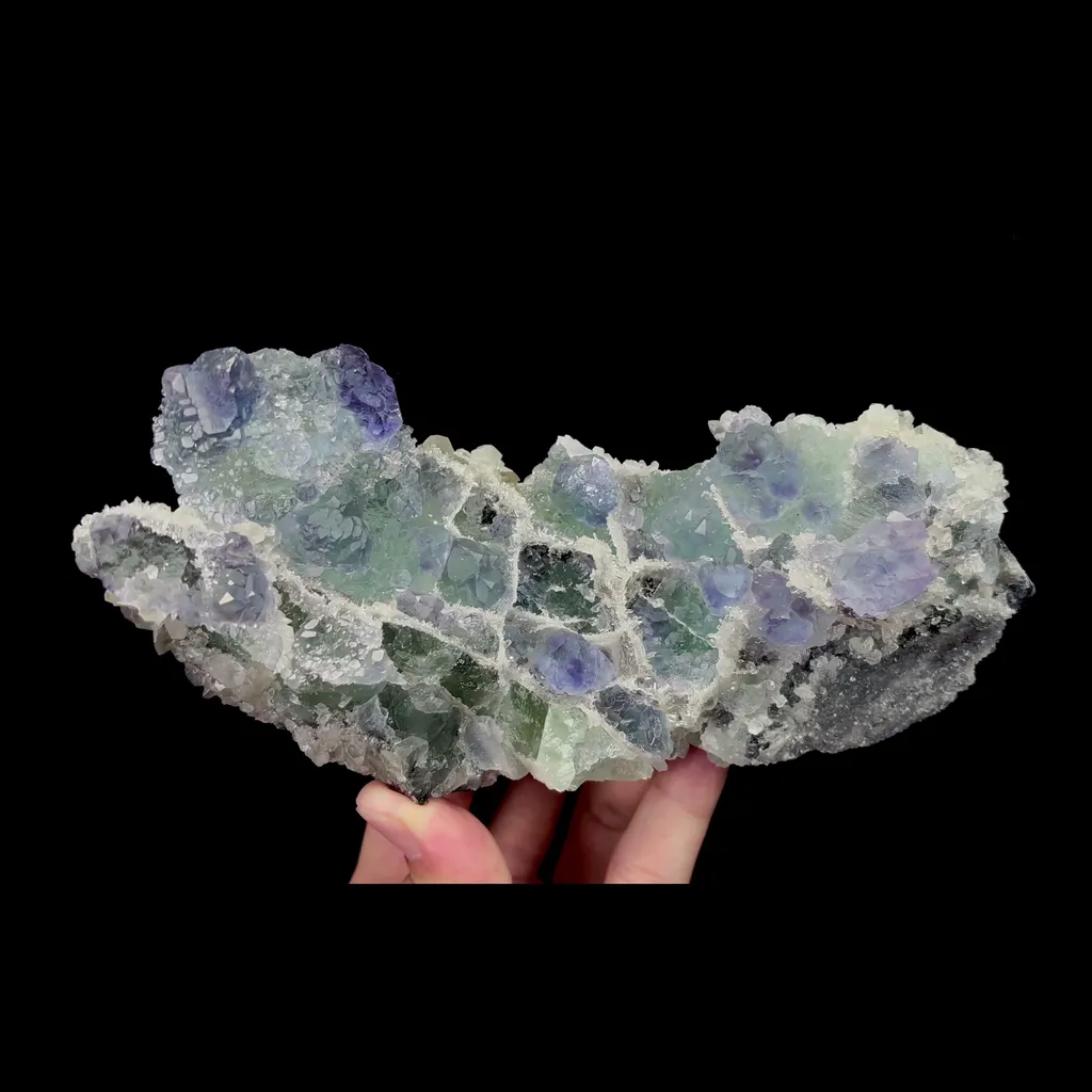 Natural Blue Green Phantom Fluorite Mineral Specimen,High Quality Specimen,FUJIAN,CHINA(180*66*78mm) - image 4