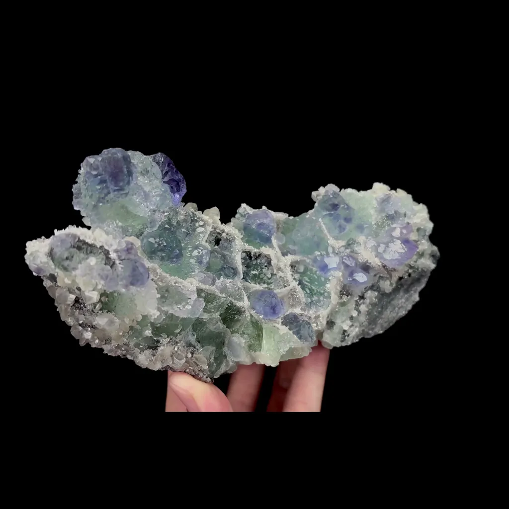 Natural Blue Green Phantom Fluorite Mineral Specimen,High Quality Specimen,FUJIAN,CHINA(180*66*78mm) - image 2