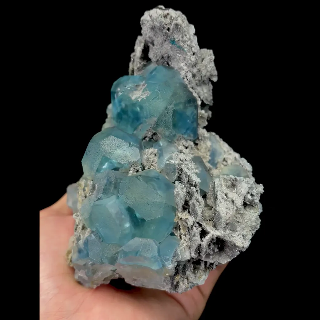 Natural Blue Green Spherical Fluorite Mineral Specimen,High Quality Specimen,FUJIAN,CHINA(135*110*70mm) - image 8