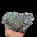 Natural Blue Green Stepped Fluorite and Calcite Mineral Specimen,High Quality Specimen,FUJIAN,CHINA(150*90*56mm) - image 1
