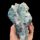 Natural Blue Heart Fluorite and Calcite, Mineral Specimen:Fujian,China (125*120*85MM) - image 3