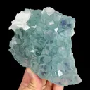 Natural Blue Heart Fluorite and Calcite, Mineral Specimen:Fujian,China (125*95*30MM) - image 2