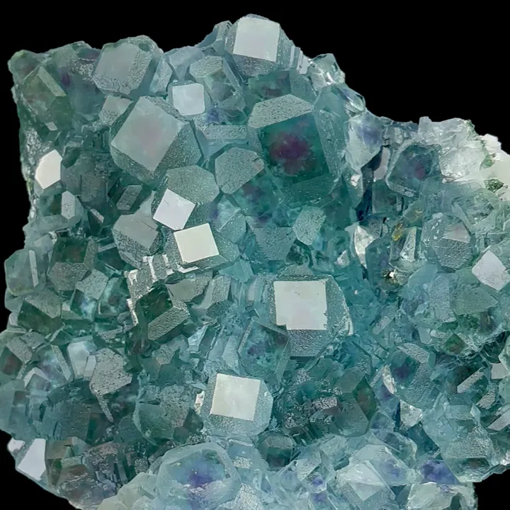 Natural Blue Heart Fluorite and Calcite, Mineral Specimen:Fujian,China (130*115*50MM) - image 4