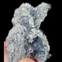 Natural Blue Heart Fluorite and Calcite, Mineral Specimen:Fujian,China (140*140*70MM) - image 2