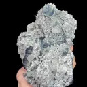 Natural Blue Heart Fluorite and Calcite, Mineral Specimen:Fujian,China (140*140*70MM) - image 3
