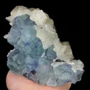 Natural Blue Heart Fluorite and Calcite, Mineral Specimen:Fujian,China (145*90*80MM) - image 1