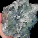 Natural Blue Heart Fluorite and Calcite Quartz, Mineral Specimen:Fujian,China (160*135*85MM) - image 3