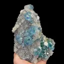 Natural Blue Heart Fluorite and Quartz Cluster, Mineral Specimen:Fujian,China (120*155*80MM) - image 3