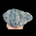 Natural Blue Heart Fluorite and Quartz, Mineral Specimen:Fujian,China (180*110*75MM) - image 6