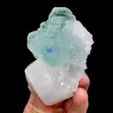 Natural Blue Heart Fluorite and Quartz Symbiosis comes from Fujian,China 60*80*45MM - image 2