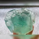 Natural Blue Heart Fluorite comes from Fujian,China 100*95*55MM - image 5