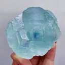 Natural Blue Heart Fluorite comes from Fujian,China 80*60*45MM - image 4