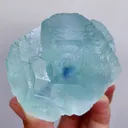 Natural Blue Heart Fluorite comes from Fujian,China 80*60*45MM - image 3