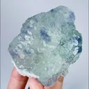 Natural Blue Heart Fluorite, Mineral Specimen: Fujian,China (75*65*40MM) - image 3