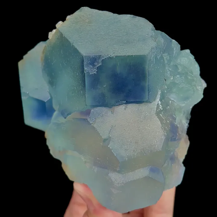 Natural Blue Heart Fluorite, Mineral Specimen: Fujian,China (95*65*105MM) - image 4
