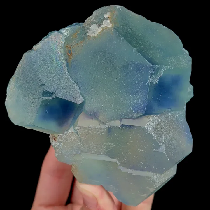 Natural Blue Heart Fluorite, Mineral Specimen: Fujian,China (95*65*105MM) - image 3